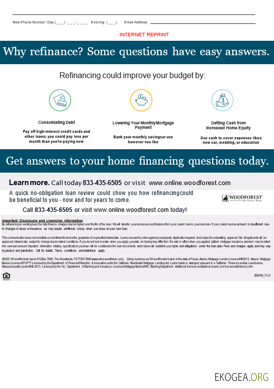 Relevé hypothécaire de la banque USA Woodforest aux formats Word et PDF, 3 pages 3 template Relevé hypothécaire de la banque USA Woodforest aux formats Word et PDF, 3 pages 3 template